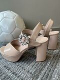 Patent Platform Sandals