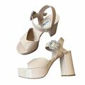 Patent Platform Sandals
