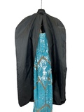 Aqua Sequin Evening Dress