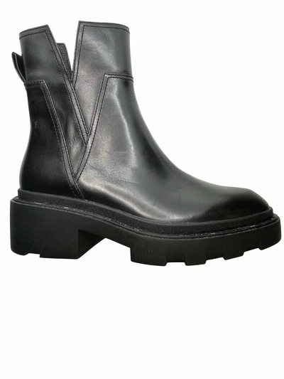 Leather ankle boots