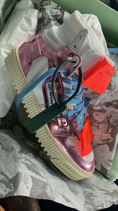 Leather High-Top Sneakers