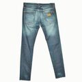 Blue slim conic jeans