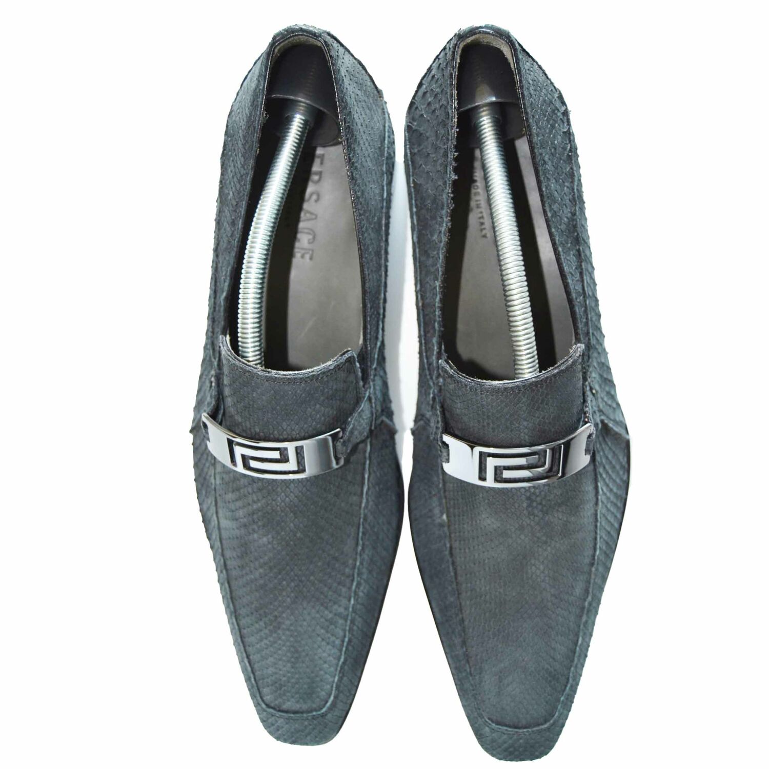 Versace leather shoes hotsell
