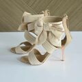 Silk wrapped sandals