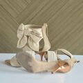 Silk wrapped sandals