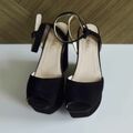 Suede wedge sandals