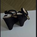Suede wedge sandals