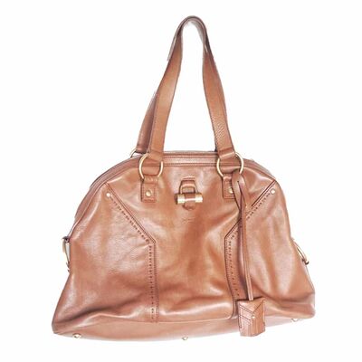 Leather bag with golden lock Yves Saint Laurent One size buy pre owned at 250 EUR