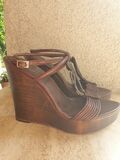 Leather Platform Sandals
