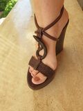 Leather Platform Sandals