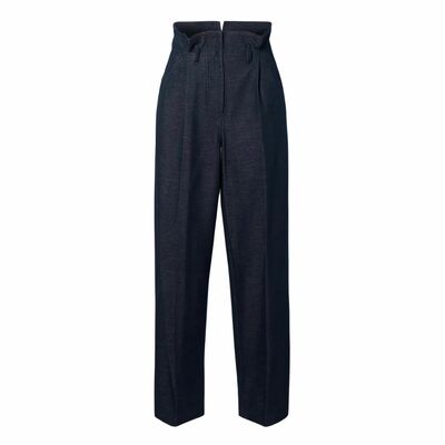 Cotton Straight-leg Pants