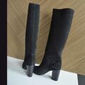 Suede leather high boots