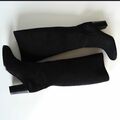 Suede leather high boots