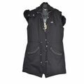 Hooded Parka vest with zipper