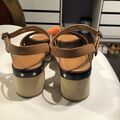 Wooden platform sandals