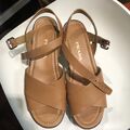 Wooden platform sandals