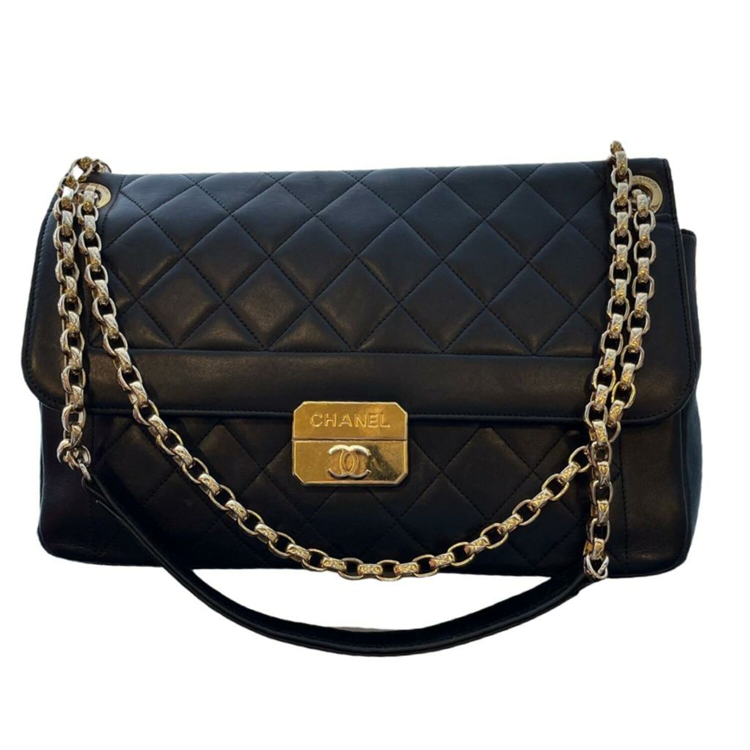 Chanel Black Quilted Leather Chic With Me Flap Bag in 2023