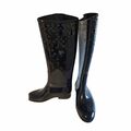 Black Monogram Rubber Boots