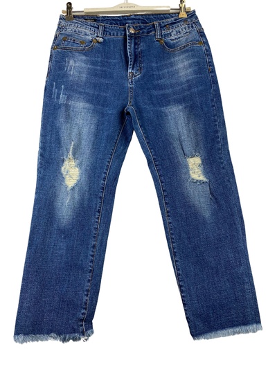 Distressed jeans