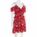 Red Floral Mini dress