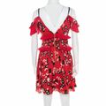 Red Floral Mini dress