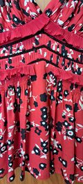 Red Floral Mini dress