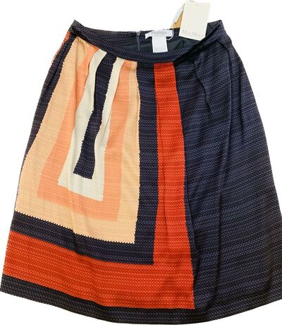 Silk Knee-lengh Skirt
