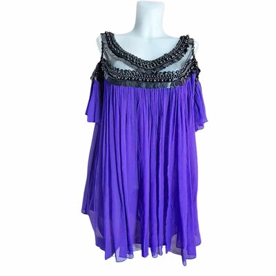 Silk embellished blouse