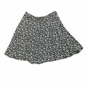 Flower print mini skirt