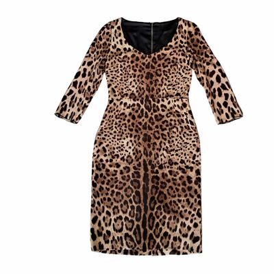 Animal print bodycon dress