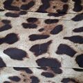 Animal print bodycon dress