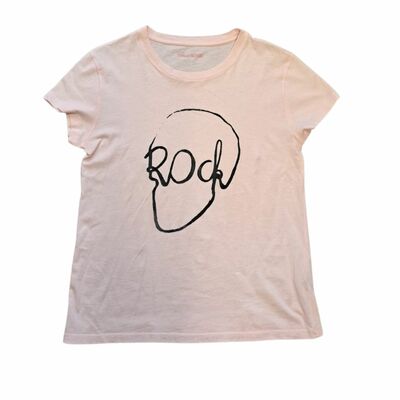 Skull print pink t-shirt