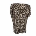 Animal print sleeveless blouse