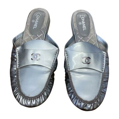 Leather slides