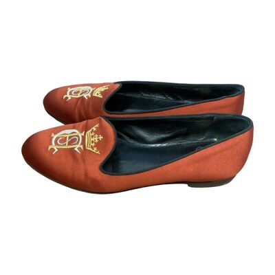 Satin ballet flats