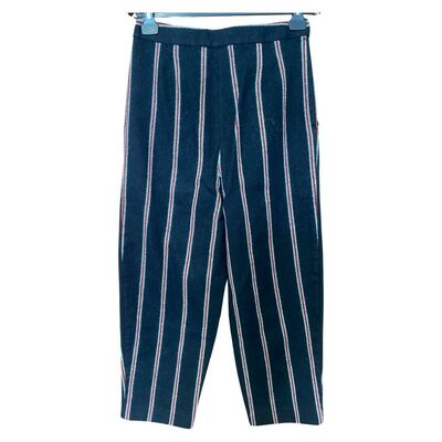 Striped wool pants