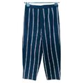 Striped wool pants