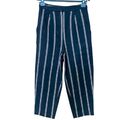 Striped wool pants
